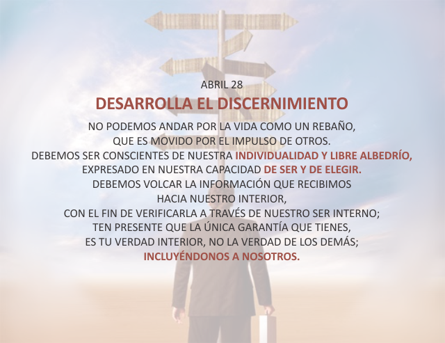 Desarrolla el  discernimiento